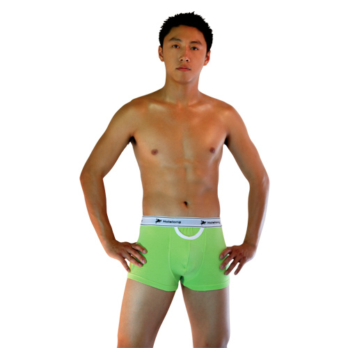 【Holelong】男士平角褲- 綠色(L)