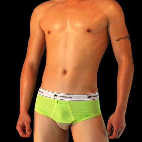 【Holelong】男士三角褲-綠色(XL)