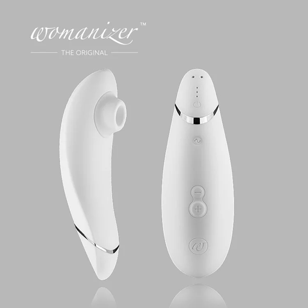 永準公司貨保固2年 德國 Womanizer Premium 玩美女人 吸吮愉悅器(白色)