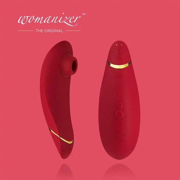 永準公司貨保固2年 德國 Womanizer Premium 玩美女人 吸吮愉悅器(紅色)