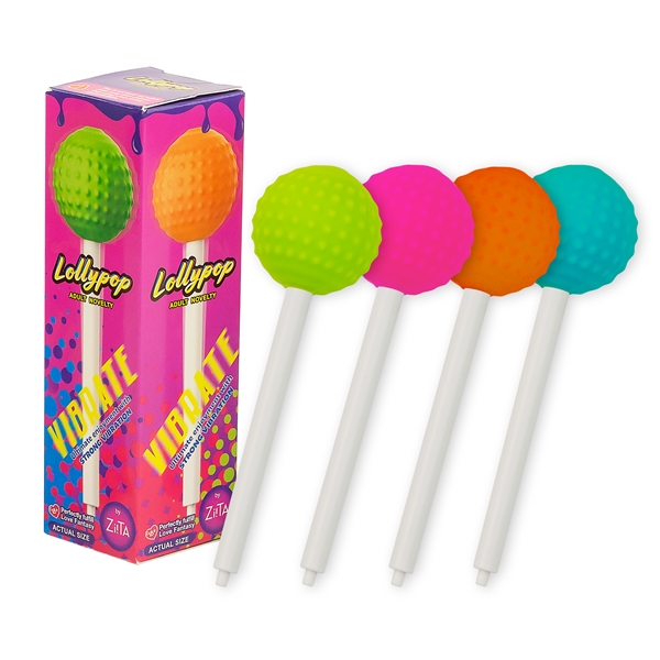 (急送)(任選兩件89折)Lollypop棒棒糖震動器 - 點點(藍/粉/綠/橘)顏色隨機
