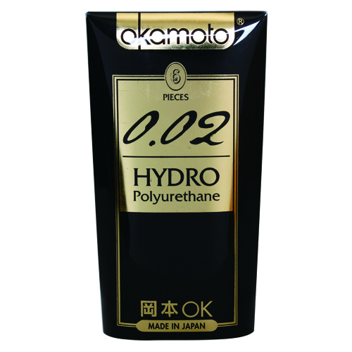 岡本okamoto-002水感勁薄荷衛生套(黑)6片