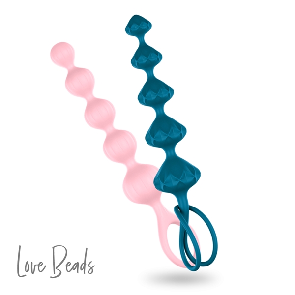 (原廠保固15年)德國Satisfyer Love Beads 後庭拉珠-彩色 (2入)