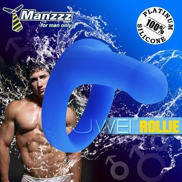 (為愛而購)Manzzztoys．羅拉爾 男用激情屌環(藍)